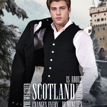 Black Argyll Vest