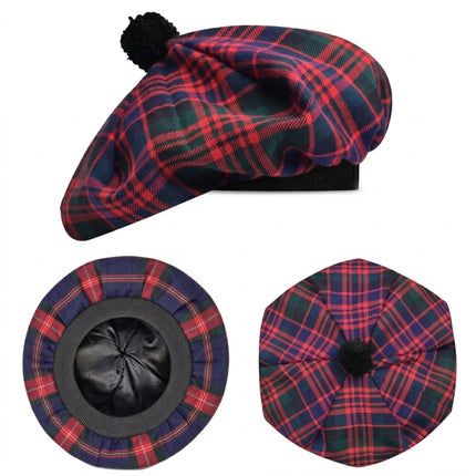 Tam O'Shanter Hat with Pompom | MacDonald Tartan
