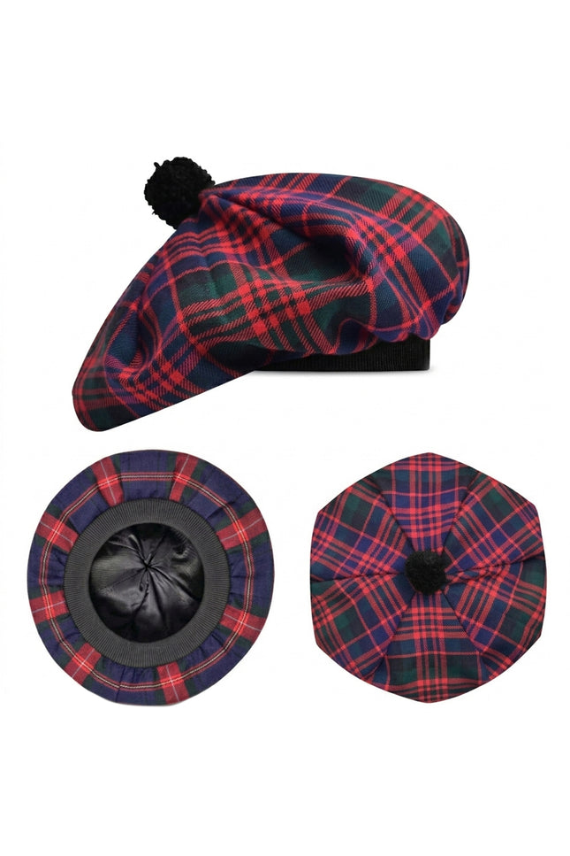 Tam O'Shanter Hat with Pompom | MacDonald Tartan