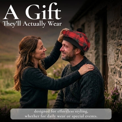 Tam O'Shanter Hat with Pompom | Macintosh Tartan