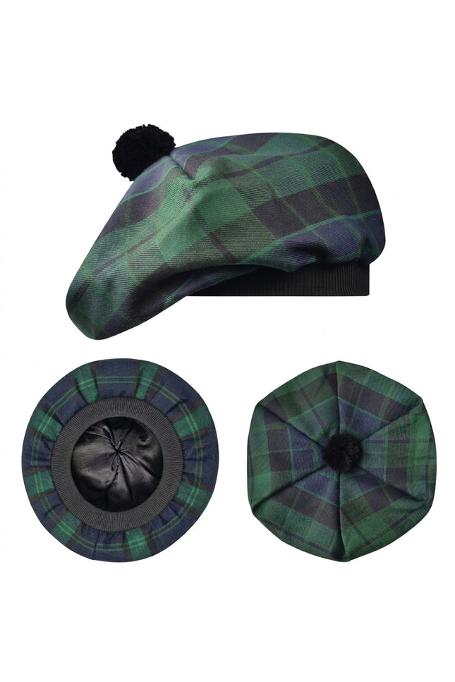 Tam O'Shanter Hat with Pompom | MacKay Modern Tartan