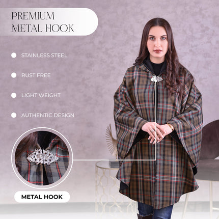 Women Tartan Cape - Scottish Heritage Weathered
