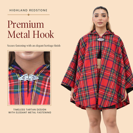 Women Tartan Cape - Royal Stewart