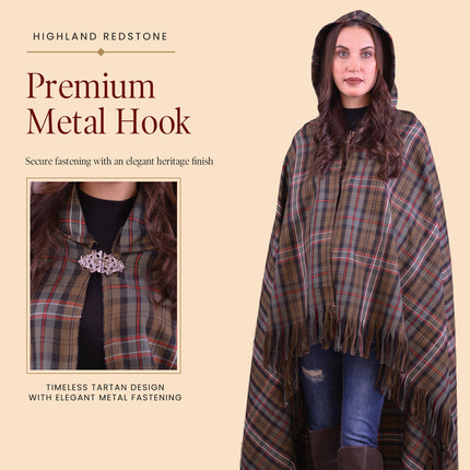 Women Tartan Cloak - Scottish Heritage Weathered
