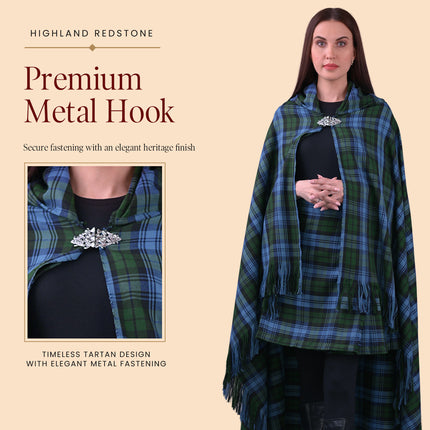 Women Tartan Cloak - Ancient Campbell