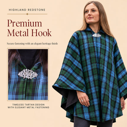 Women Tartan Cape - Ancient Campbell