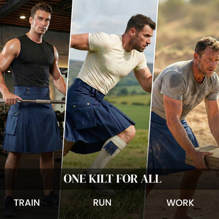 Phantom Modern Utility Kilt | Blue
