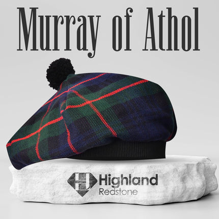 Tam O'Shanter Hat with Pompom | Murray of Athol Tartan