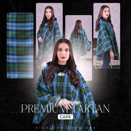 Women Tartan Cape - Ancient Campbell
