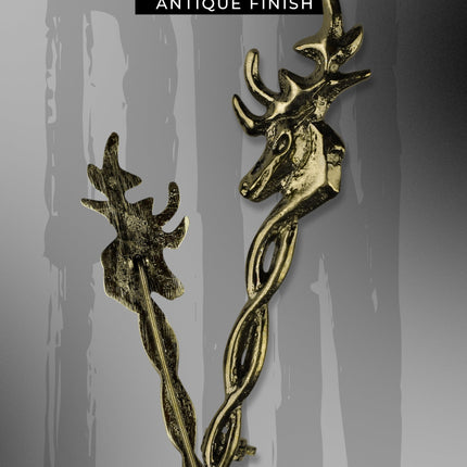 Scottish Kilt Pin for men | Vintage Stag Pewter Antique