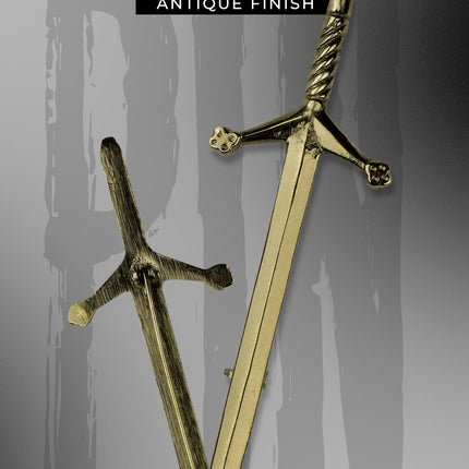 Scottish Kilt Pin for men | Pewter Sword Antique