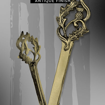 Scottish Kilt Pin for men | Thistle Sword Pewter Antique