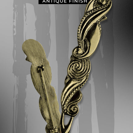Scottish Kilt Pin for men | Swirl Pewter Antique
