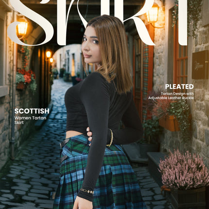 Women's Tartan Billie Skirt | Ancient Campbell