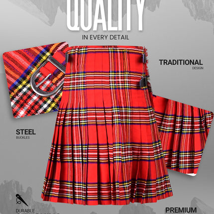 Acrylic Kilt | 16oz Royal Stewart Tartan Kilt