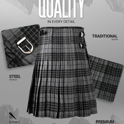 Acrylic Kilt | 16oz Grey Watch Tartan Kilt