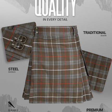 Valor Acrylic Utility Kilt | 16oz Jamie Fraser Weathered Tartan KIlt