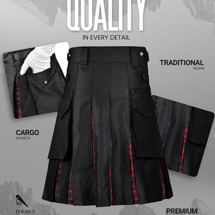 MacDonald Modern Kilt for Men - Traditional Style with Modern Functionality | Big & Tall