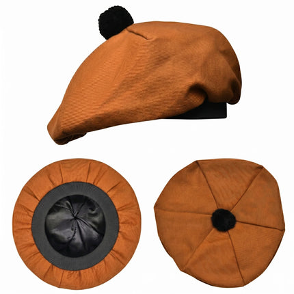 Tam O'Shanter Hat with Pompom | Saffron (Discontinued)