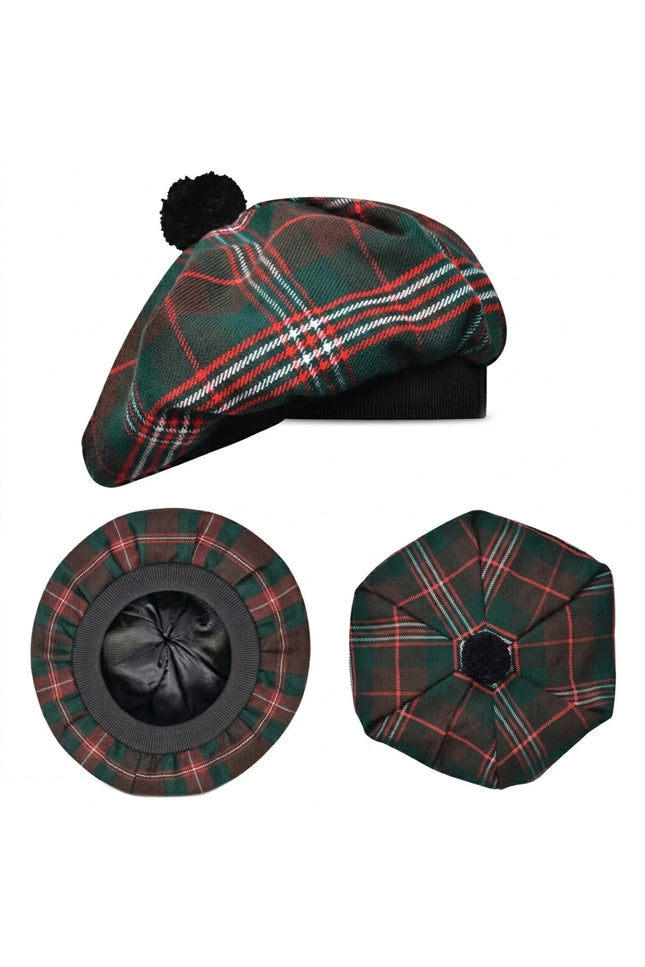 Tam O'Shanter Hat with Pompom | Scott Brown Tartan (Discontinued)