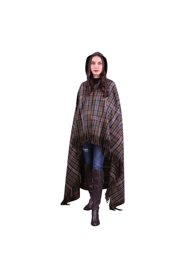 Women Tartan Cloak - Scottish Heritage Weathered
