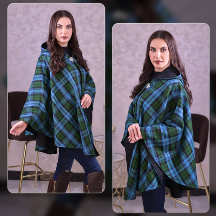 Women Tartan Cape - Ancient Campbell