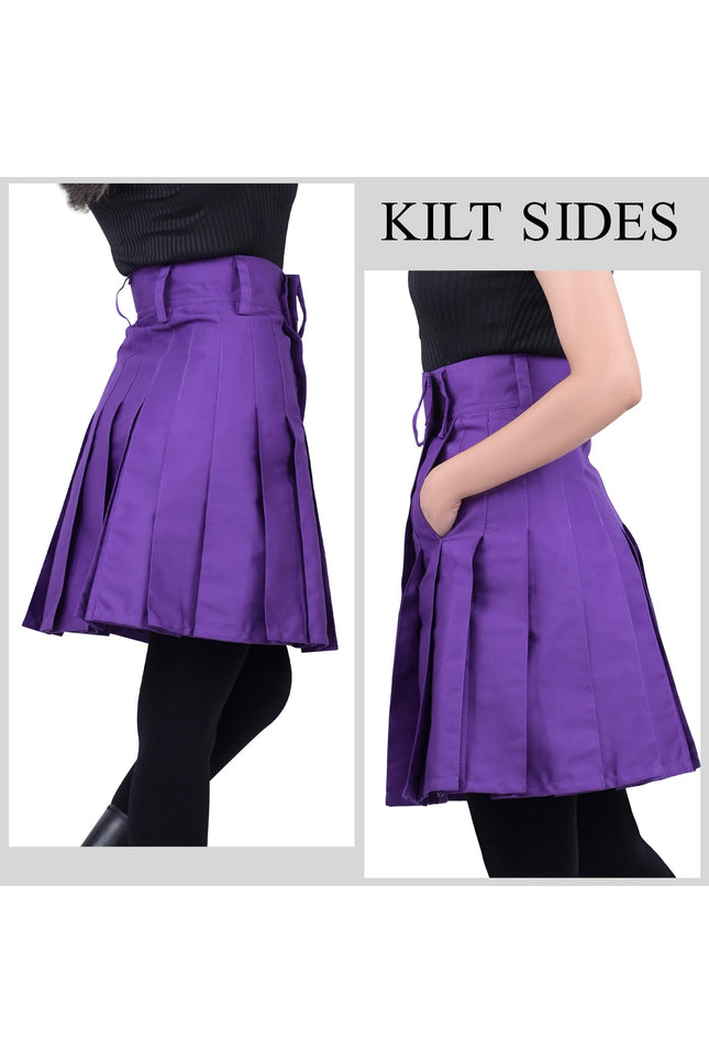 Raven Women Kilt - Purple
