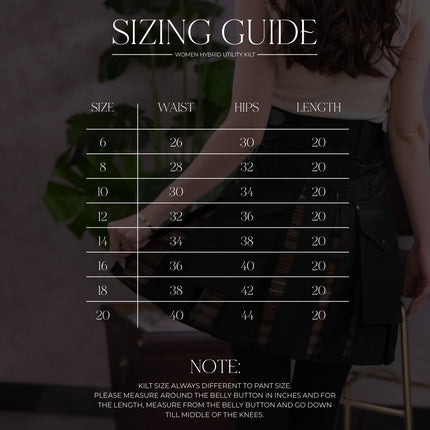 Women's Hybrid Utility Kilt | Scottish Heritage Weathered