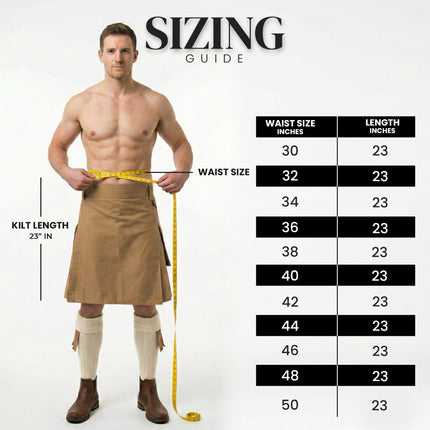 Phantom Modern Utility Kilt | Khaki