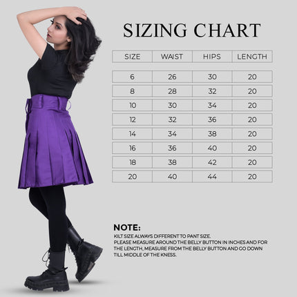 Raven Women Kilt - Purple