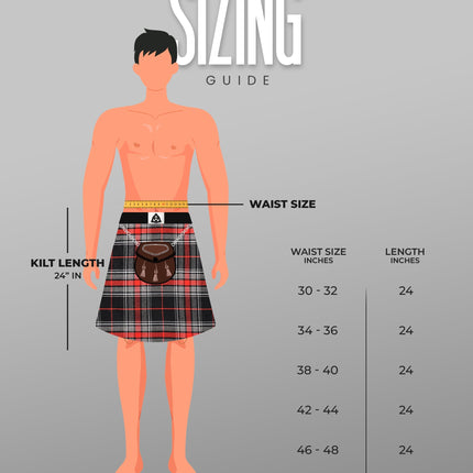 Acrylic Kilt | 16oz Spirit of Bruce Tartan Kilt