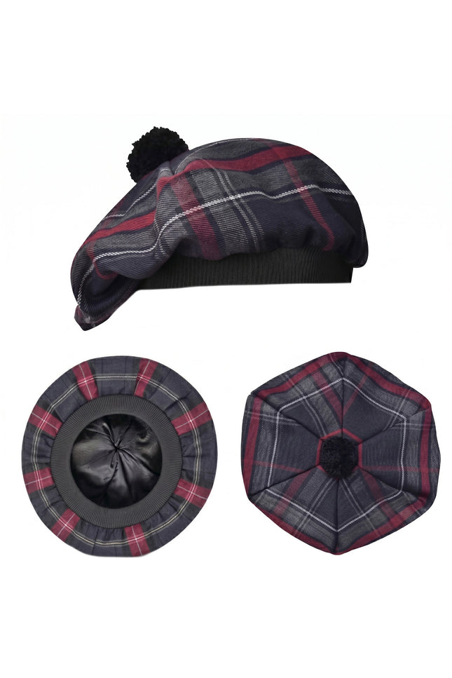 Tam O'Shanter Hat with Pompom | Spirit of Bruce Tartan