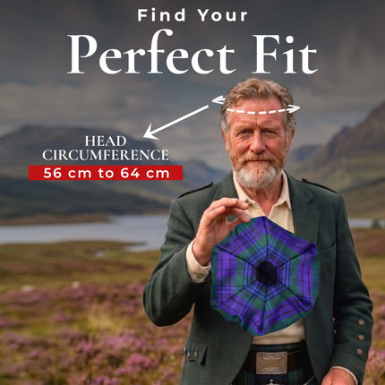 Tam O'Shanter Hat with Pompom | Spirit of Scotland Tartan