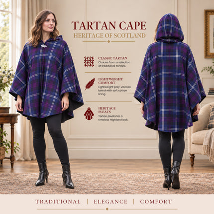 Women Tartan Cape - Heritage of Scotland