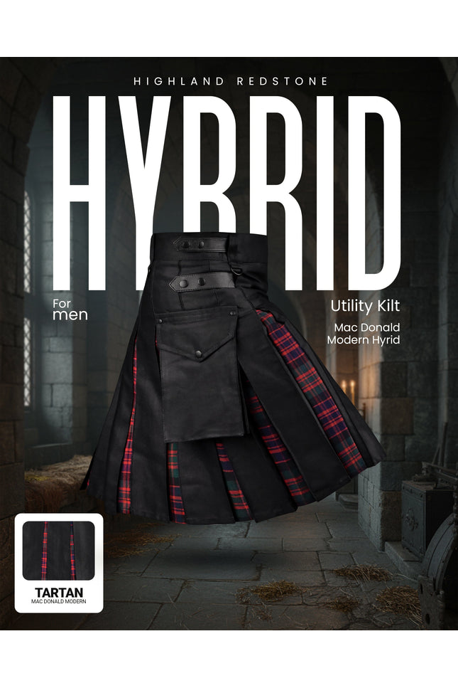 MacDonald Modern Kilt for Men - Traditional Style with Modern Functionality
