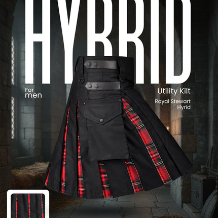 Royal Stewart Kilt for Men  -  Traditional Style with Modern Functionality