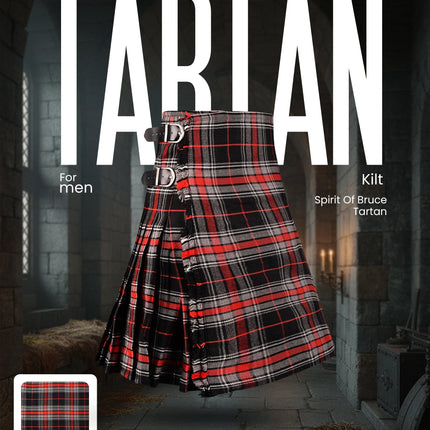 Acrylic Kilt | 16oz Spirit of Bruce Tartan Kilt