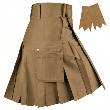 Phantom Modern Utility Kilt | Khaki
