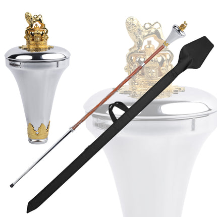 Scottish Drum Major Ceremonial Mace| Royal Flat Head