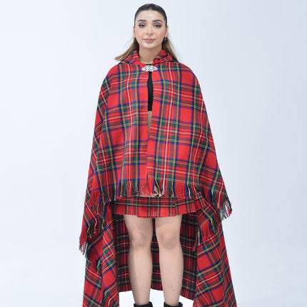 Women Tartan Cloak - Royal Stewart