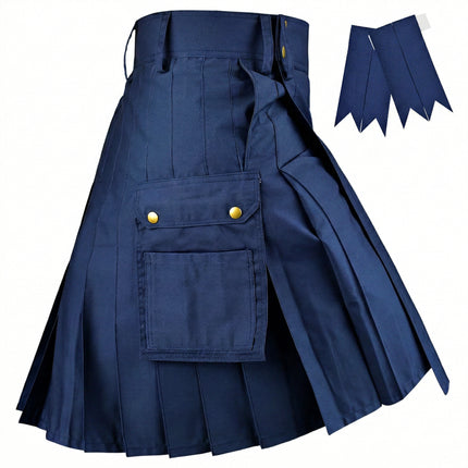 Phantom Modern Utility Kilt - Blue | Big & Tall
