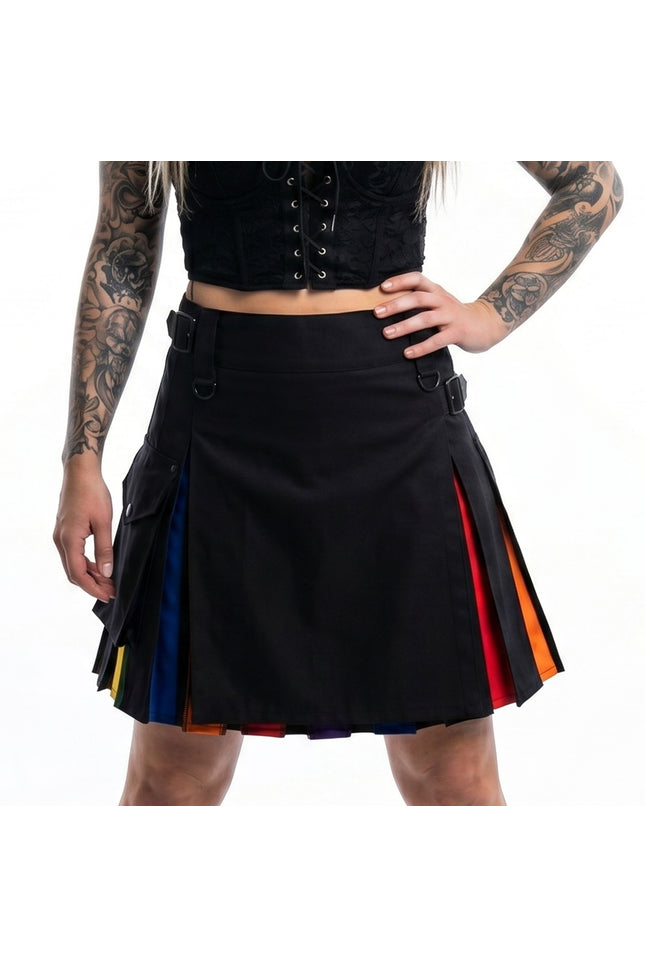 Women's Hybrid Utility Kilt | Rainbow Pride Kilt