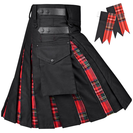 Royal Stewart Kilt for Men  -  Traditional Style with Modern Functionality