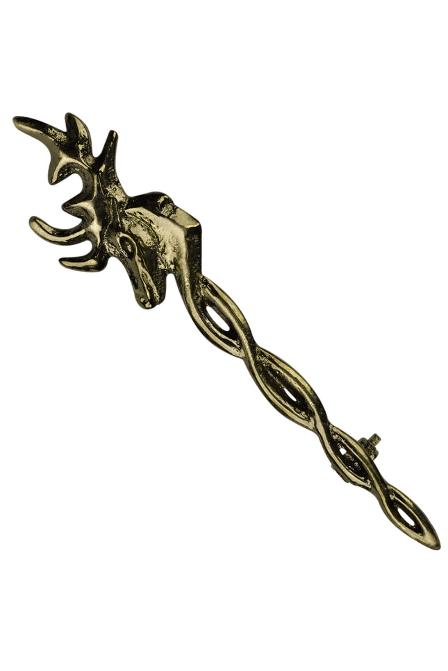 Scottish Kilt Pin for men | Vintage Stag Pewter Antique