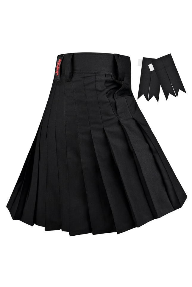 CoreStone Athletic Kilt - Black | Sports kilt For Men