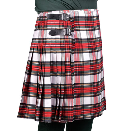 Kilt for Men I Dress Stewart Tartan Kilt Polyviscose 8 Yard Traditional Men Kilt | Big & Tall