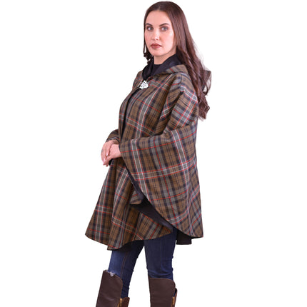 Women Tartan Cape - Scottish Heritage Weathered