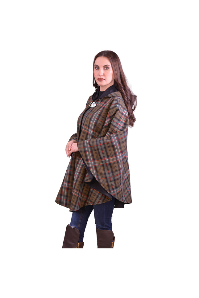 Women Tartan Cape - Scottish Heritage Weathered