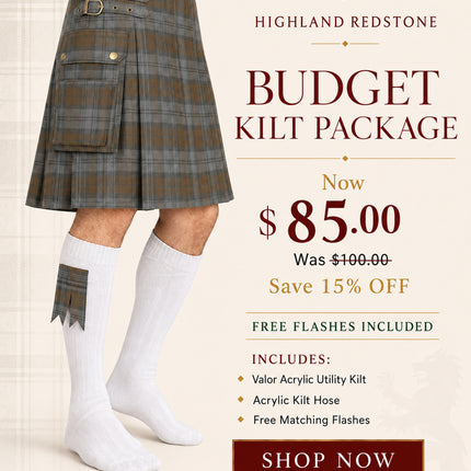 Valor Acrylic Kilt Bundle Lite | Black Watch Weathered
