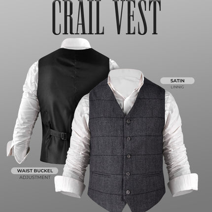 Charcoal Grey Crail Vest